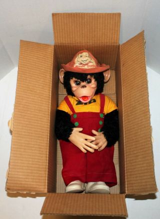 Vintage 20 " Zip Chimp From Howdy Doody Show Plush Monkey In Rushton Box