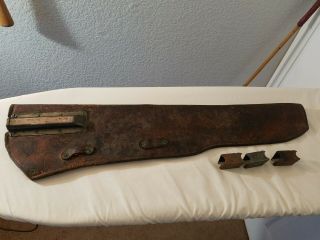 Wwii Us Army M1938 Leather Rifle Jeep Scabbard For M1 Garand Rifle - Jqmd 1942
