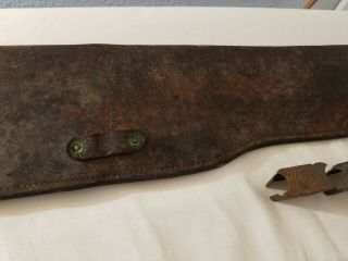 WWII US ARMY M1938 Leather Rifle Jeep Scabbard for M1 Garand Rifle - JQMD 1942 4