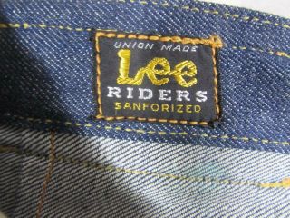 Vtg Nos 50s Lady Lee Riders 341 - Z Sanforized Union Made Half Selvedge Jean 28x34