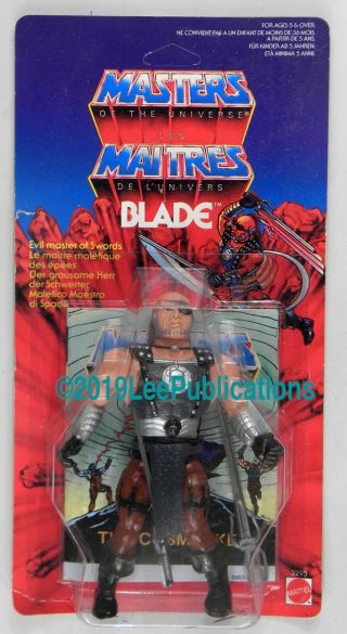 Mattel Toys Motu He - Man Masters Of The Universe Vintage Blade Moc Rare Italy