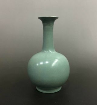 Shippig Rare Chinese Porcelain Ru Kiln Blue Glaze Small Vase