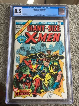 Rare 1975 Bronze Age Giant - Size X - Men 1 Cgc 8.  5 Universal Key 1st X - Men Oww