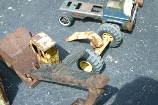 Vintage Tonka Road Grader,  Crane,  Truck,  Shovel & Nylint Parts for Restoration 3