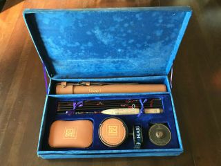 Vintage The House Of Hardy Compleat Angler Set: Fly Rod,  Reels & Leather Cases