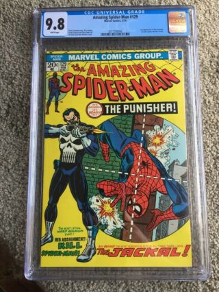 Rare 1974 Bronze Age Spider - Man 129 Cgc 9.  8 Universal Key 1st Punisher