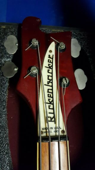 Vintage Rickenbacker 4001 4 String Bass Gutair 70 ' s 9