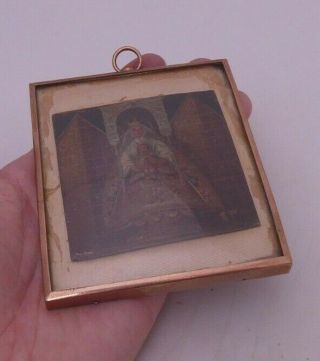 Rare 17th Century Oil On Copper Portrait Miniature Of Mother And Child