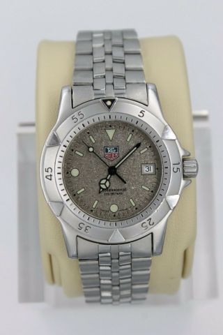 Tag Heuer Brown Granite Professional Sport 1500 Watch Mens WD1211 Crystal 2