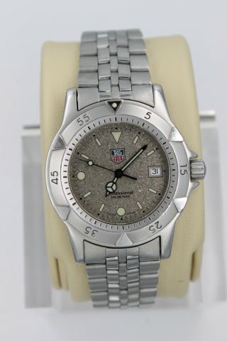Tag Heuer Brown Granite Professional Sport 1500 Watch Mens WD1211 Crystal 7