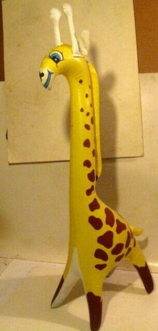 Vintage Inflatable Blow Up Giraffe Taiwan 27 " Jungle Buddy