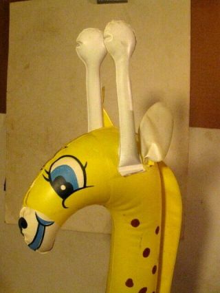Vintage Inflatable Blow Up Giraffe Taiwan 27 