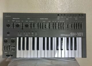 Roland Sh - 101 Analog Synthesizer Buchla Moog 8 6 Ob Vx 90 600 Mono Rare Vintage
