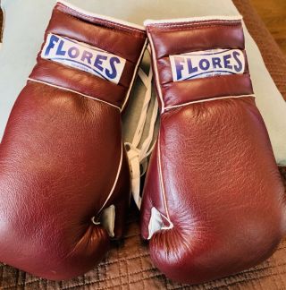 Rare Vintage Flores Boxing Fight Gloves