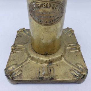 Coubro & Scrutton Antique Ship Compass Binnacle Table Top Model Brass & Enamel 4