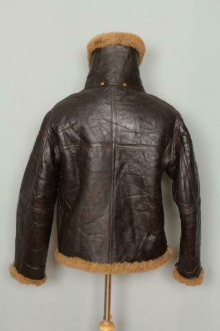 Aviation Leathercraft RAF Irvin B - 3 Sheepskin Winter Flight Jacket Small 8