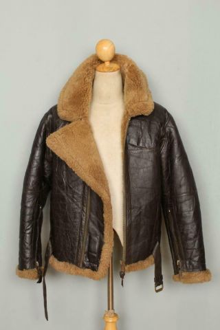 Aviation Leathercraft RAF Irvin B - 3 Sheepskin Winter Flight Jacket Small 9