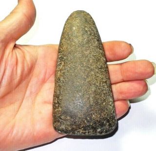 Pre - Columbian - Artifact - Stone Celt Axe Head - Found In Kentucky 1970