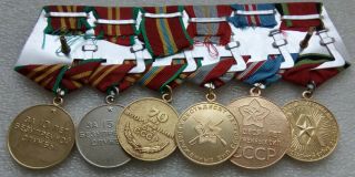 Veteran WW2 Set of 6 USSR Soviet Russian Military Medal 2