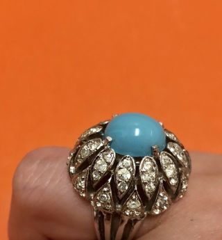 Panetta Faux Turquoise Cocktail Ring