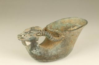 Chinese Old Tibet Bronze Handwork Sheep Buddha Cup Bowl Collectable Unique