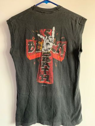 Vintage Black Sabbath T Shirt World Tour Size Large Live Evil Tour 1981 Ozzy/Dio 4