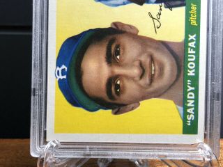 1955 Topps Sandy Koufax Brooklyn Dodgers 123 PSA 8 NM - MT OC Vintage HOF 2