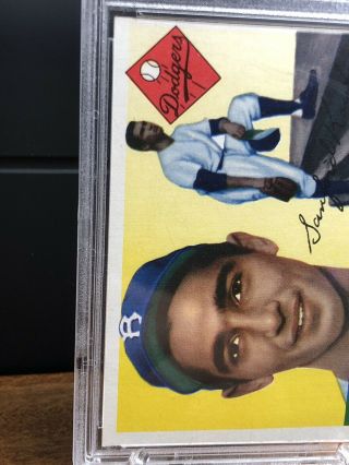 1955 Topps Sandy Koufax Brooklyn Dodgers 123 PSA 8 NM - MT OC Vintage HOF 4