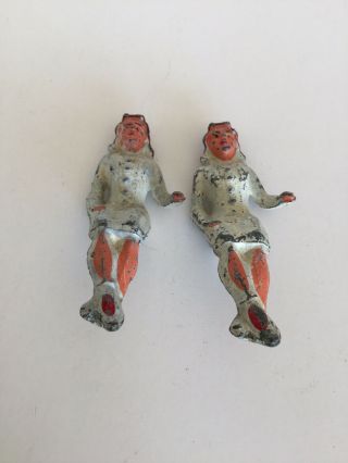 Vintage Manoil Barclay Man & Woman On Park Bench Metal Toy Figures 3