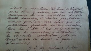 RARE Antique Cuba Cuban Patriot Jose Marti Signed 2 Page Letter 7