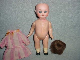 Antique AM 323 Googly Eyed Bisque Head Doll 3