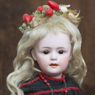 13 " Antique All German Character Doll 7711,  Antique Dress