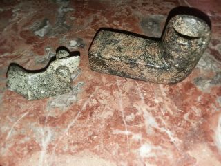 Artifact Native American Indian Soapstone Peace Pipe Snuffer