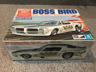 Mpc 1972 Boss Bird Funny Car Inside Kit 1 - 0757 Circa 1972