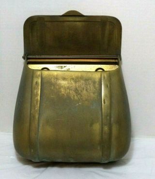 Vintage / Antique Brass Saddlebag Mailbox,  Large Brass Saddlebag Mail Box VGC 2