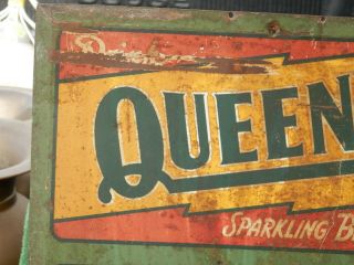 Vintage Rare Queen - O Sparkling Beverages Birch Beer Menu Board/Chalkboard Sign 2