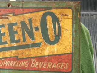 Vintage Rare Queen - O Sparkling Beverages Birch Beer Menu Board/Chalkboard Sign 3