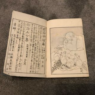 Rare old Japanese woodblock print book by Katsushika Hokusai 12