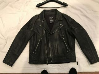 Motorcycle Jacket Mens Arlen Ness Very Rare Very Unique " Live On The Edge "