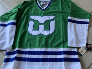 Vintage NHL Hartford Whalers Ulf Samuelsson Hockey Jersey Green 2