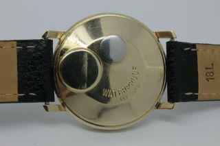 VINTAGE 1960 ' s Timex 14k Solid Gold Mens Electric Watch Backset France = = 6