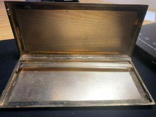 Very Rare and collectible Antique 9ct Gold Art Deco Cigarette Case Box 181g 4