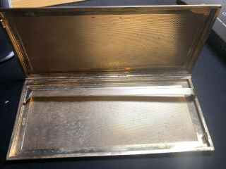 Very Rare and collectible Antique 9ct Gold Art Deco Cigarette Case Box 181g 8
