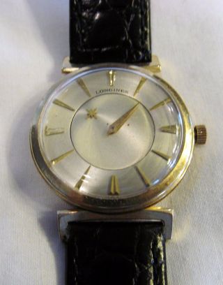 Vintage Solid 14k Yellow Gold Longines Mystery Dial Wrist Watch 17j Cal 23z