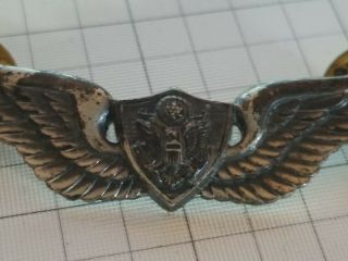 Ww2 Army Air Corp Wings Sterling Silver - - - - See Store Ww2 - - - - - 3 - Week