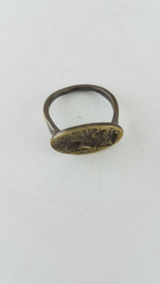 Ancient Bronz Ring - Vintage - Antique ROMAN - BRONZE - RARE - R 5