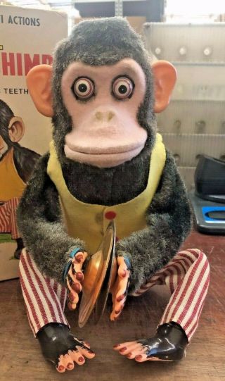 Vintage Daishin Musical Jolly Chimp Monkey Box 2