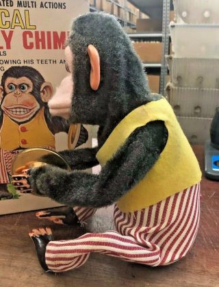 Vintage Daishin Musical Jolly Chimp Monkey Box 4