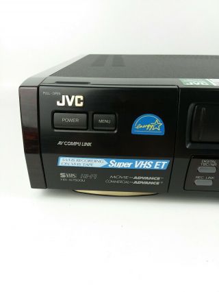 1998 rare vintage JVC HR - S7500U VHS (SVHS) VCR w/remote (see pictures) 4