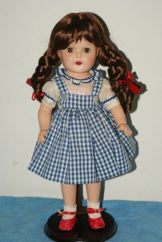 Gorgeous Vintage 16 " Ideal Judy Garland Wizard Of Oz Dorothy Composition Doll